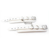BDSMaster Menottes de chevilles Cuff Bomb Blanches 